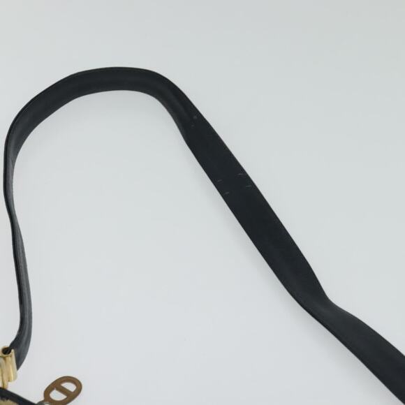 DIOR Trotter Canvas Shoulder Bag Navy Gold - Picture 8 of 16